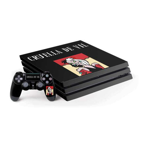 Disney Villains Cruella de Vil PlayStation PS4 Skins